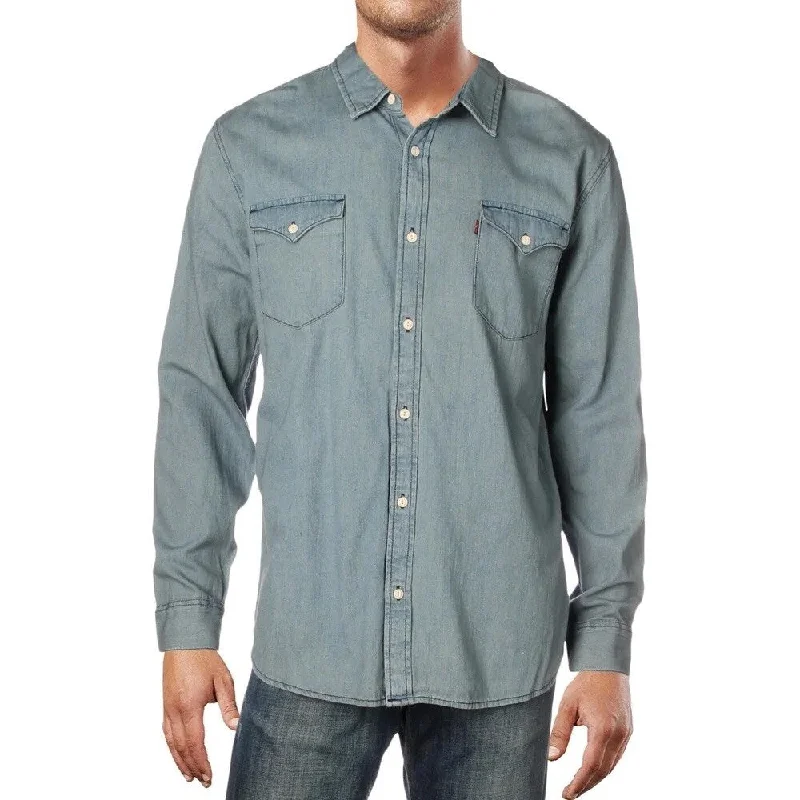 Relaxed Modern Comfortable Fits Levi's Men's Matthew New Western Denim Shirt Blue Size Extra Large Relaxed Modern Comfortable Fits Levi's Men's Matthew New Western Denim Shirt Blue Size Extra Large