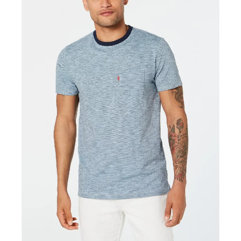 Minimalist Rebel Street Outfit Levi's Men's Owens Stripe Pocket T-Shirt Gray Size Small Minimalist Rebel Street Outfit Levi's Men's Owens Stripe Pocket T-Shirt Gray Size Small