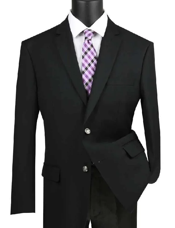 Contemporary Rugged Lightweight Tops Men's Blazer Regular Fit Color Black