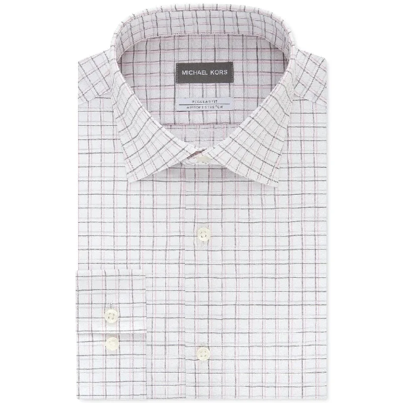 Understated Sleek Relaxed Jackets Michael Kors Men's Airsoft Check Dress Shirt Red Size 32-33 Understated Sleek Relaxed Jackets Michael Kors Men's Airsoft Check Dress Shirt Red Size 32-33
