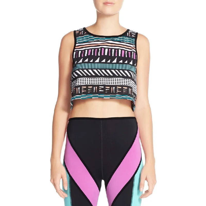 Relaxed Edge Active Styles Minkpink Personal Best Multi-color Crop Top