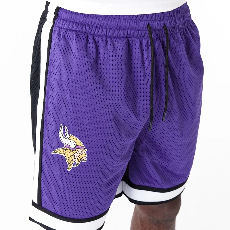 Chic Classic Office Outfits Minnesota Vikings NFL Colour Block Purple Shorts