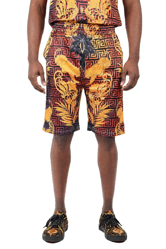 Retro Casual All-Weather Outfits Modish Form Shorts