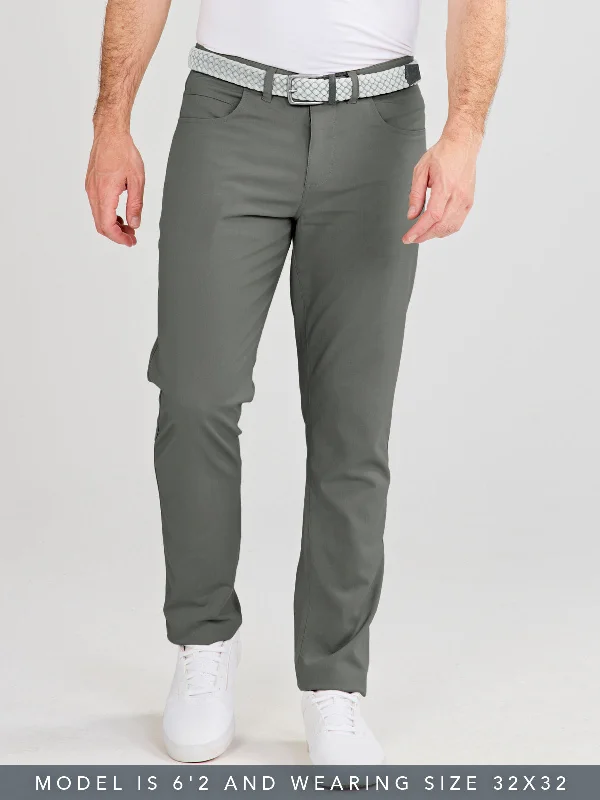 Understated Street Stylish Casuals Motion Pant Straight Fit - Granite