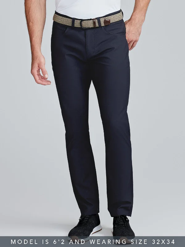Effortless Urban Minimal Apparel Motion Pant Tailored Fit - Classic Navy