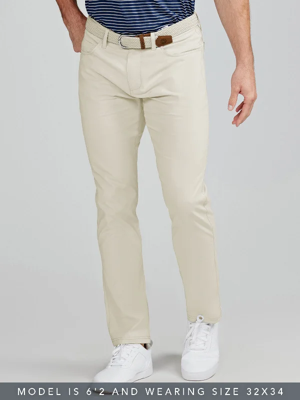 Retro Edge Sporty Jackets Motion Pant Tailored Fit - Light Stone