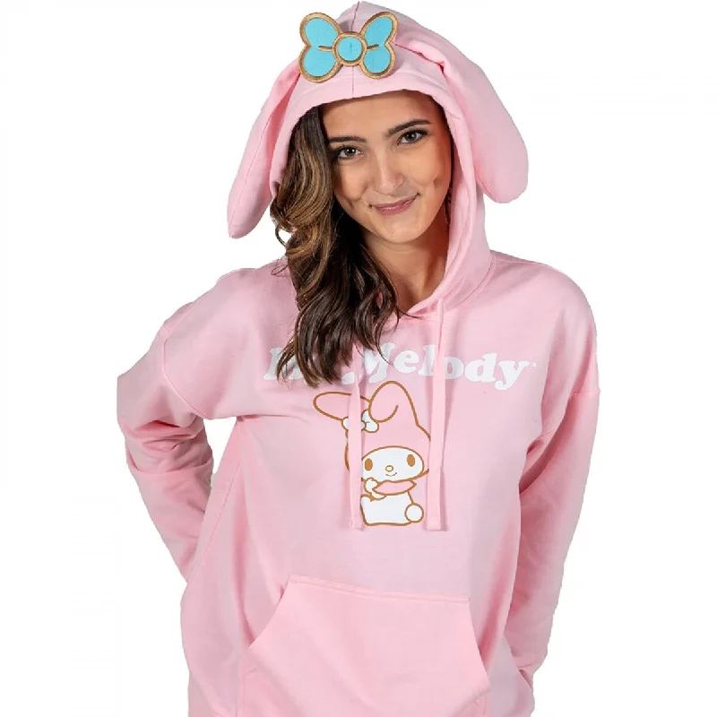 Effortless Classic Street Outfit My Melody Sanrio Cosplay Pullover Hoodie With Ears