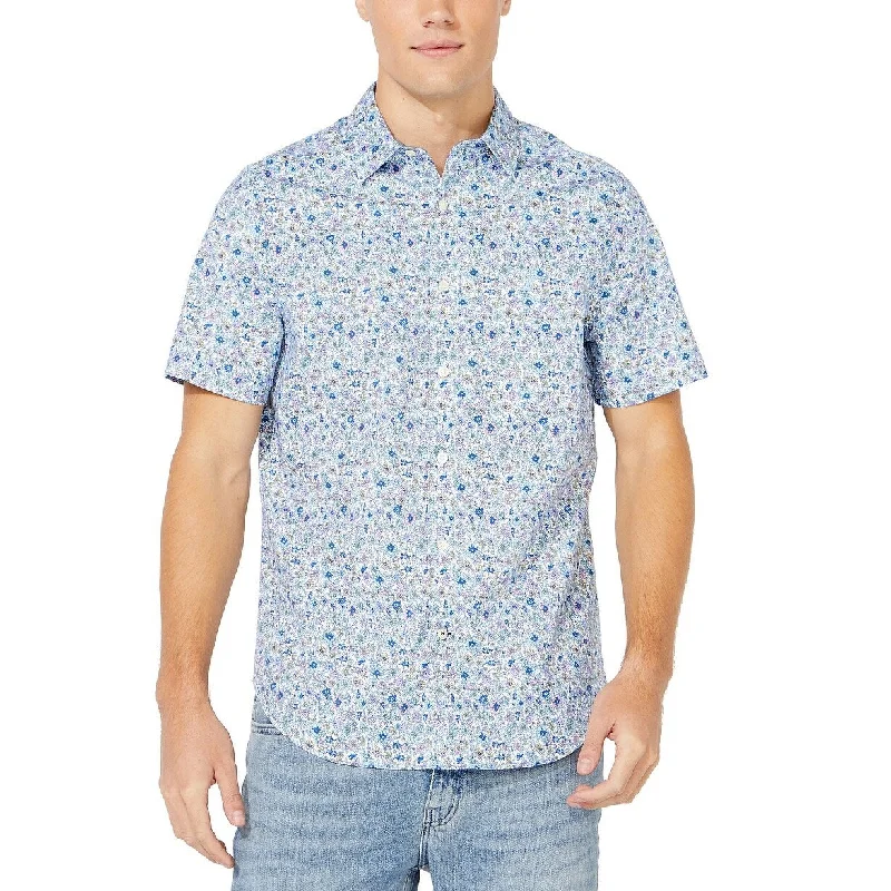 Street Chic Premium T-shirts Nautica Men's Blue Sail Collection Floral Print Oxford Short Sleeve Shirt Blue Size Extra Large Street Chic Premium T-shirts Nautica Men's Blue Sail Collection Floral Print Oxford Short Sleeve Shirt Blue Size Extra Large