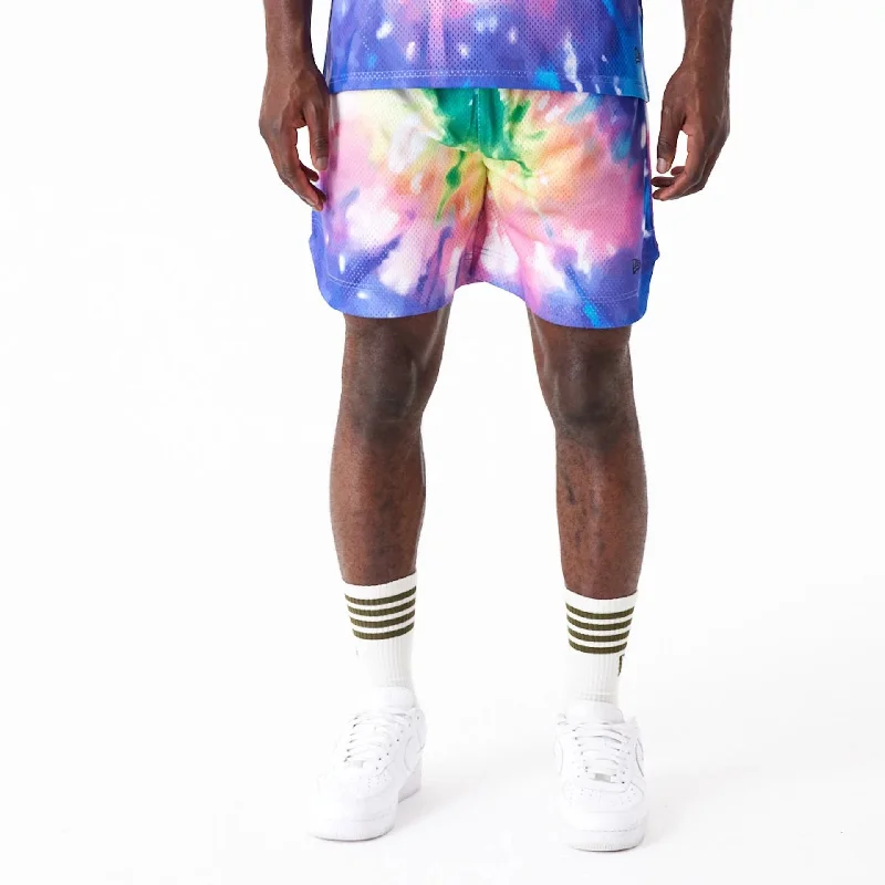 Rugged Rebel Relaxed Jackets New Era Tie Dye Multi-Coloured Shorts