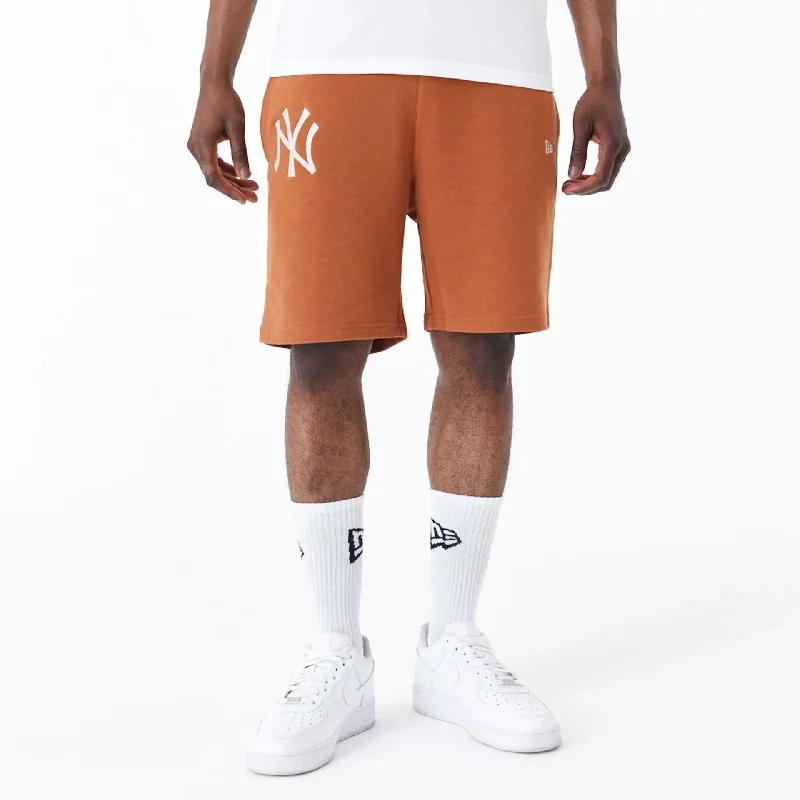 Chic Polished Trendy Apparel New York Yankees League Essential Brown Shorts