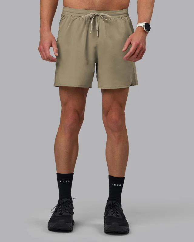 Timeless Chic Chic Outfits Pace 5" Lined Performance Shorts - Elephant