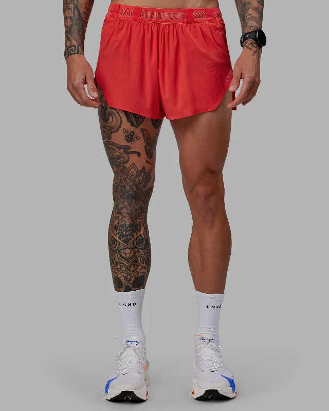 Casual Minimal Everyday Look Race Day 3" Lined Running Shorts - Cayenne