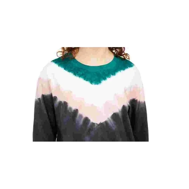 Chic Monochrome Smart Wear Rebellious One Junior's Tie Dyed Sweatshirt Green Size Medium Chic Monochrome Smart Wear Rebellious One Junior's Tie Dyed Sweatshirt Green Size Medium