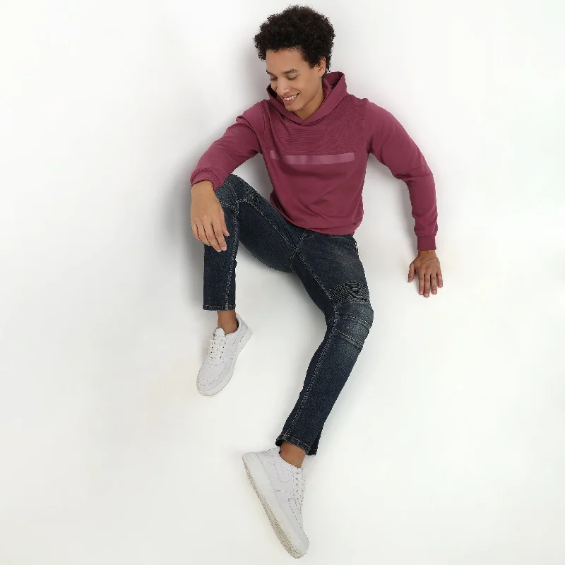 Monochrome Chic Fashion Pants Regular Fit Solid Sweatshirt