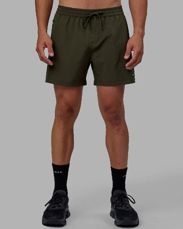 Contemporary Edge Denim Trends Rep 5" Performance Shorts - Forest Night