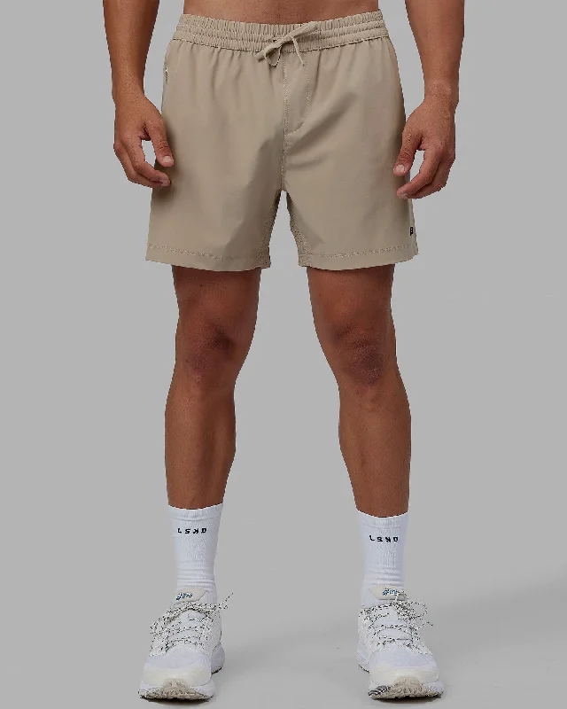 Chic Smart Bold Outfits Rep 5" Performance Shorts - Taupe