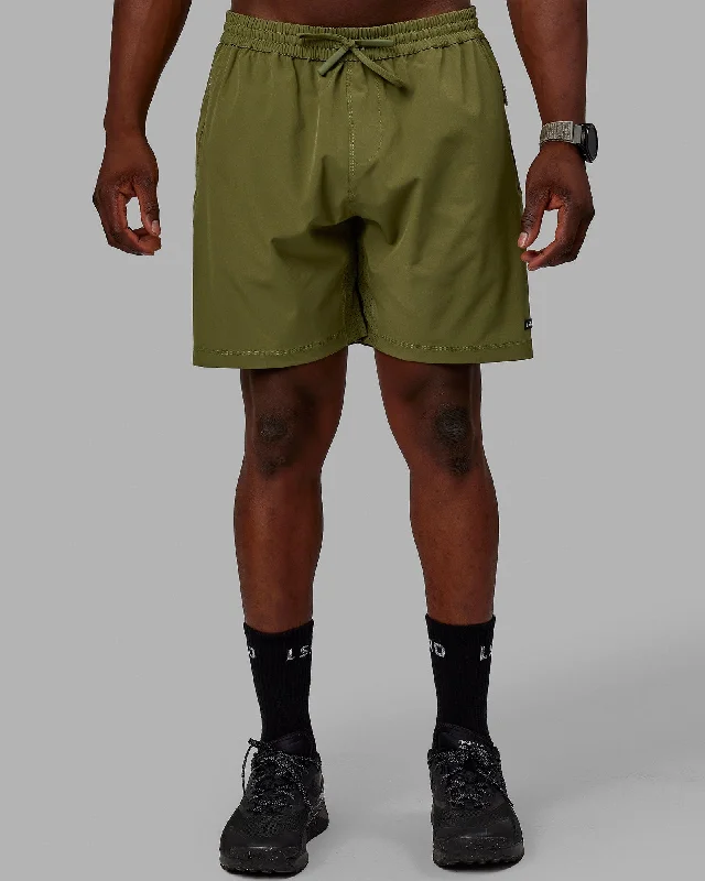 Modern Cool Sporty Wear Rep 7" Performance Shorts - Moss