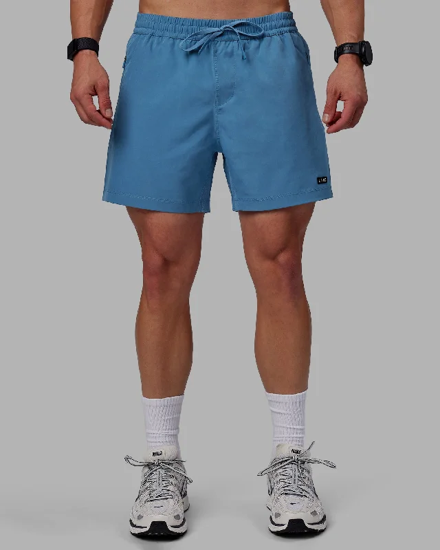 Effortless Minimal Bold Designs Rep 5" Lined Performance Shorts - Elemental Blue