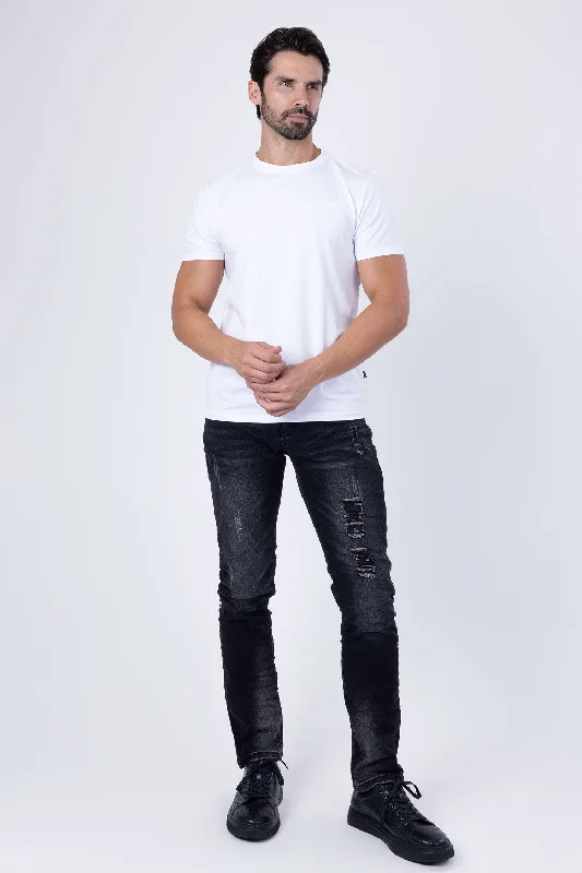 Retro Street Bold Colors Rugged Jeans