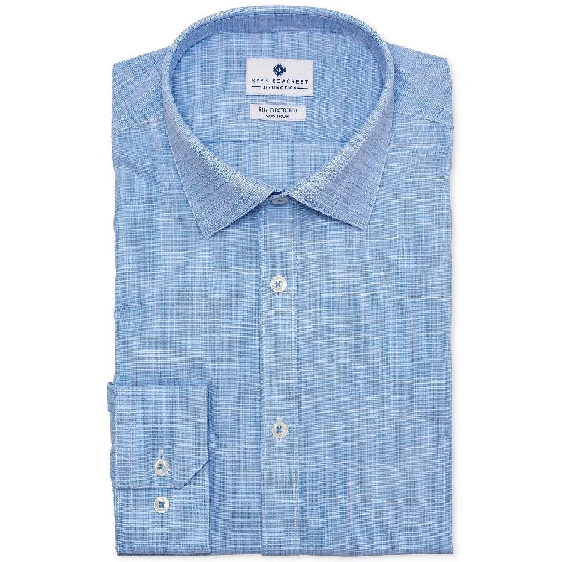 Timeless Urban Travel Wardrobe Ryan Seacrest Distinction Men's Ultimate Stretch Dress Shirt Blue Size 16x36-37 - 16-36X37 Timeless Urban Travel Wardrobe Ryan Seacrest Distinction Men's Ultimate Stretch Dress Shirt Blue Size 16x36-37 - 16-36X37