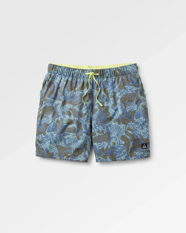Retro Rugged Street Style Sandune Trail Short - Abstract Seaweed Pistachio