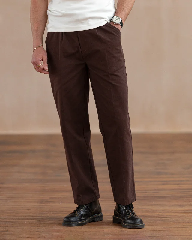 Contemporary Minimal Travel Wardrobe Sawyer Pants - Mustang Brown