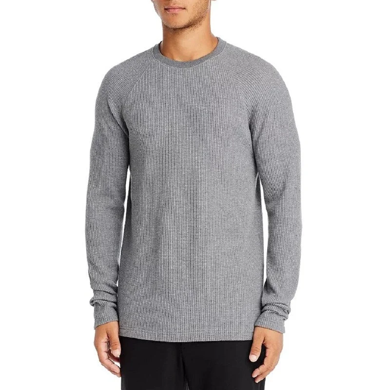 Relaxed Street Bold Designs Theory Men's River Thermal Stitch Long Sleeve T-Shirt Gray Size Medium Relaxed Street Bold Designs Theory Men's River Thermal Stitch Long Sleeve T-Shirt Gray Size Medium