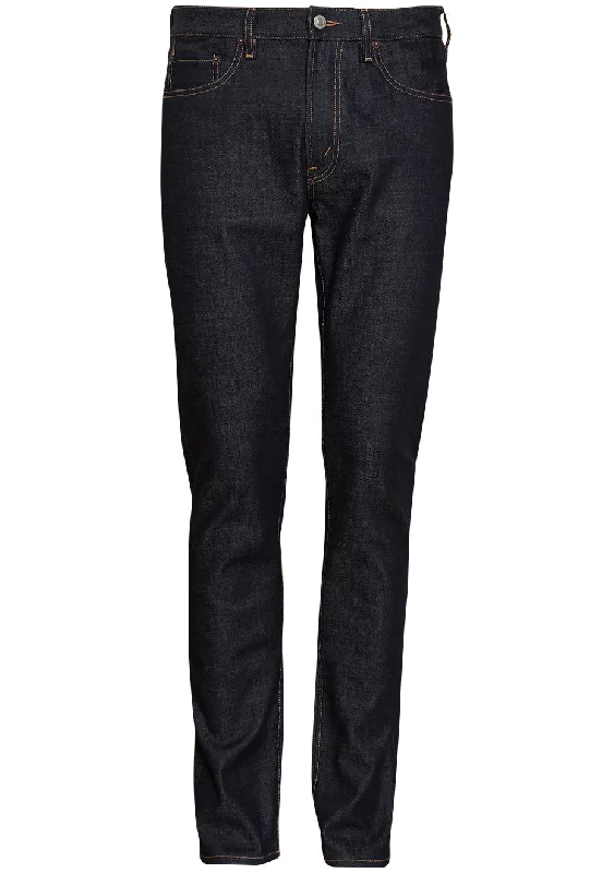Modern Edgy All-Season Wear TM005 Raw Tapered Jeans