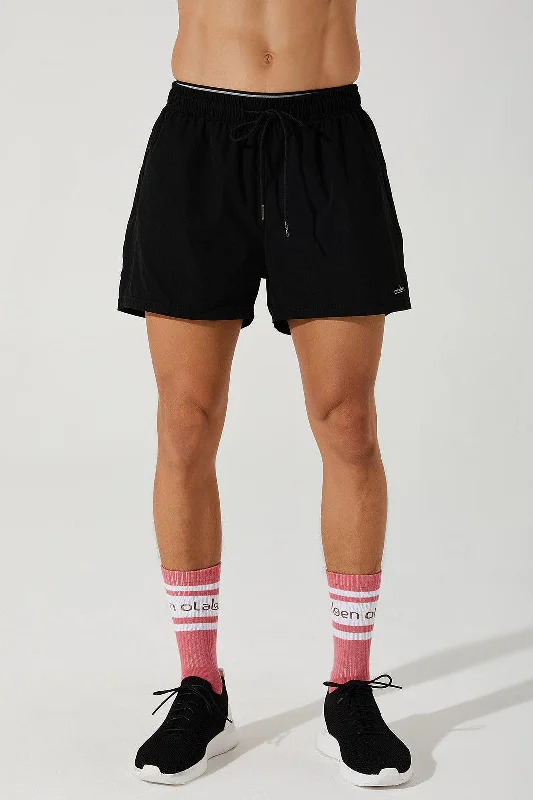 Sleek Heritage Fashionable Wear Verney 5'' Adapt Running Short - Black