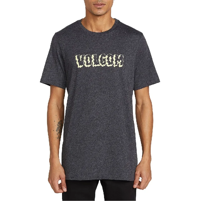 Relaxed Street Soft Fabrics Volcom Men's Sawblade Logo T-Shirt Black Size Large