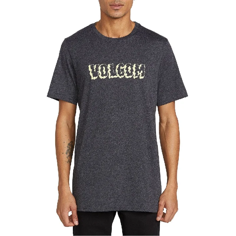 Modern Cool Stylish Suits Volcom Men's Sawblade Logo T-Shirt Black Size Small