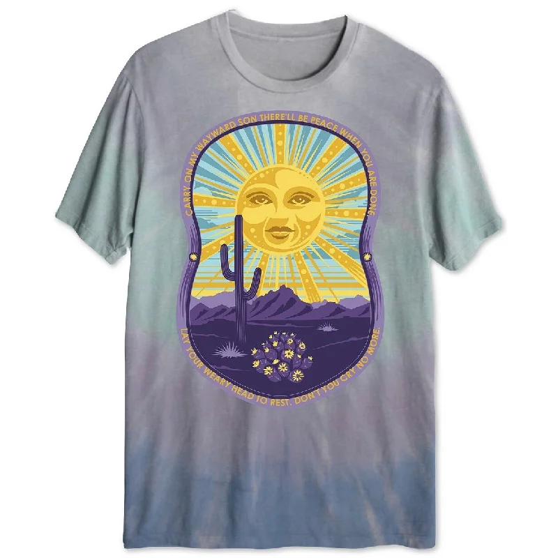 Chic Classic Smart Pants Wayward Son Men's Graphic T-Shirt Blue Size Large