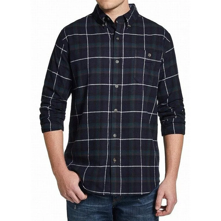Modern Cool Daily Looks Weatherproof Men's Brushed Flannel Plaid Shirt Pine Size Extra Large Modern Cool Daily Looks Weatherproof Men's Brushed Flannel Plaid Shirt Pine Size Extra Large