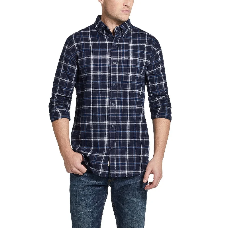 Polished Rugged Relaxed Styles Weatherproof Vintage Men's Brushed Flannel Shirt Blue Size Small Polished Rugged Relaxed Styles Weatherproof Vintage Men's Brushed Flannel Shirt Blue Size Small