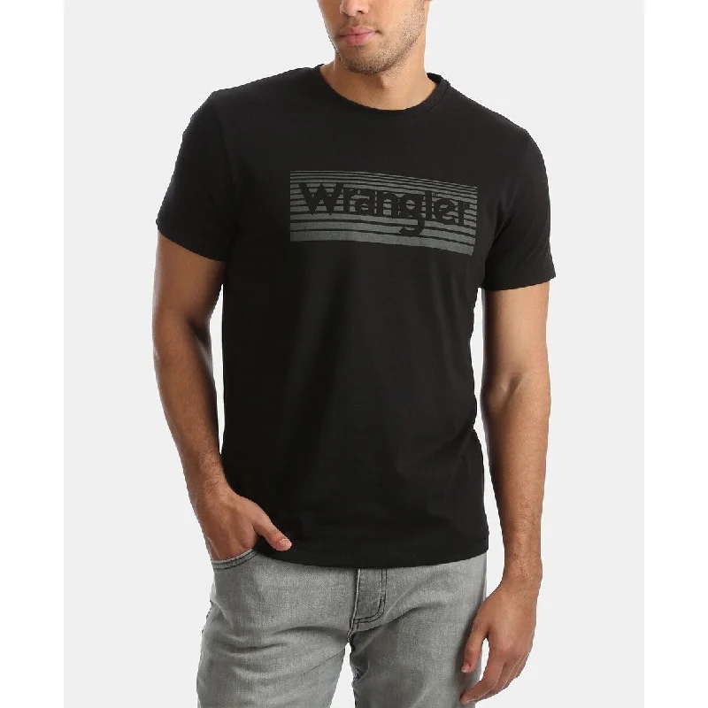 Modern Street Premium T-shirts Wrangler Men's Logo Shirt Black Size Medium - Med Medreg Modern Street Premium T-shirts Wrangler Men's Logo Shirt Black Size Medium - Med Medreg