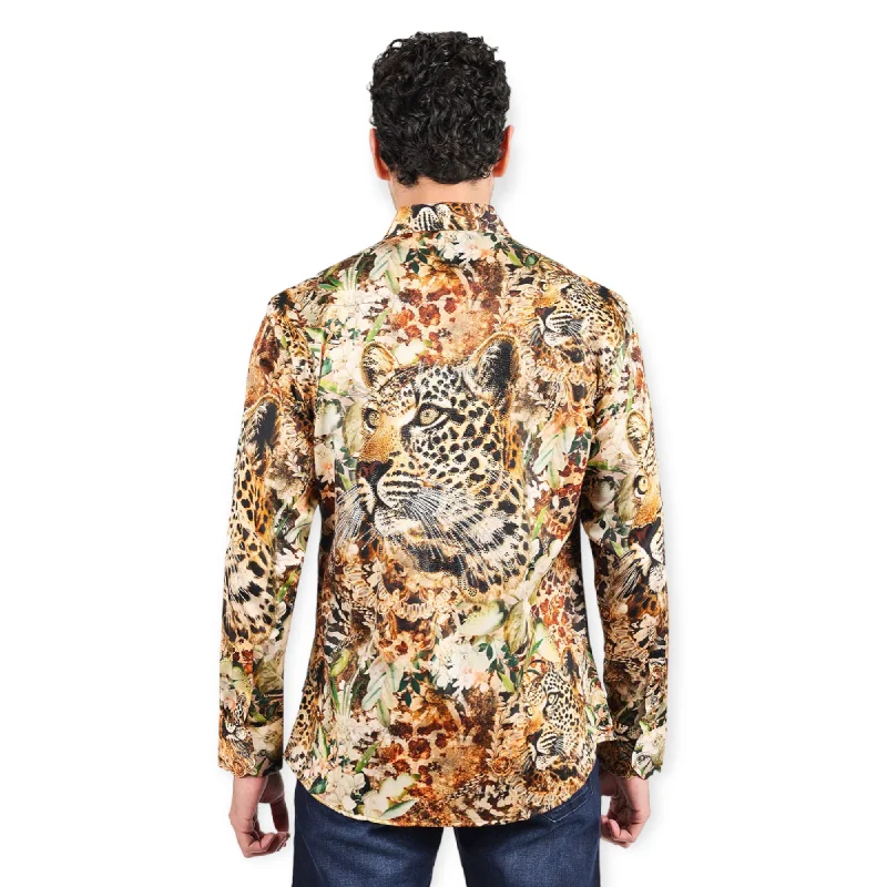 Relaxed Edge Street Style BARABAS: Wild Wonders LS Dress Shirt