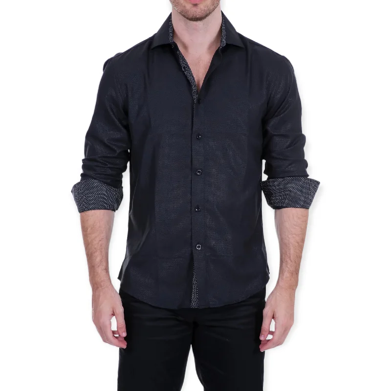 Polished Minimal Urban Fashion BC COLLECTION: Long Sleeve Dress Shirt 19232503