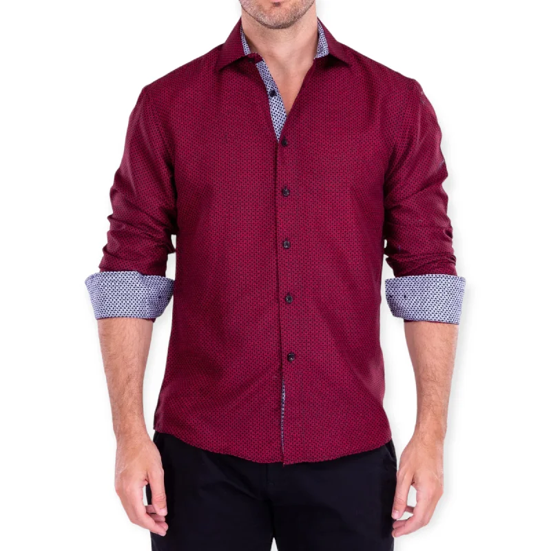 Vintage Rugged Trendy Look BC COLLECTION: Long Sleeve Dress Shirt 212360