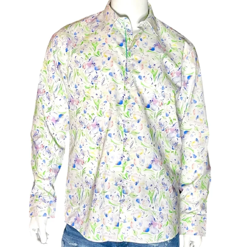 Urban Minimal Lightweight Tops CIGAR COUTURE: Sunset LS Button Down S-4607