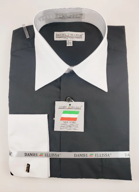 Casual Rugged Fashionable Wear Daniel Elissa Two tone Dress Shirt