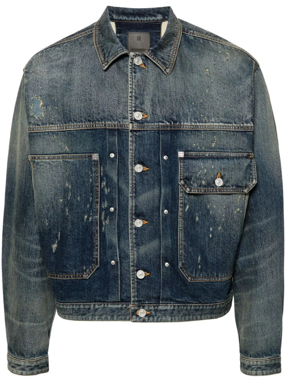 Relaxed Modern Premium Wardrobe Distressed Denim Jacket