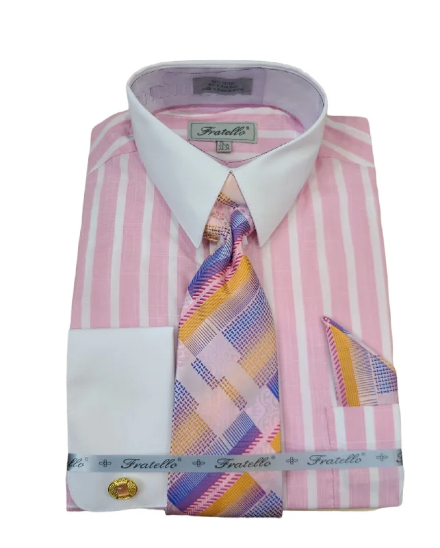 Chic Heritage Sports Gear Fratello Pinstripe Dress Shirt