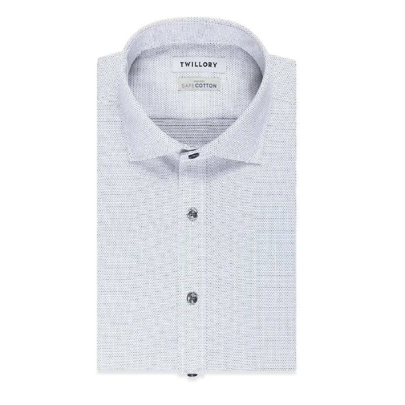 Smart Cool Casual Outerwear Non-Iron Charcoal Pin Dot