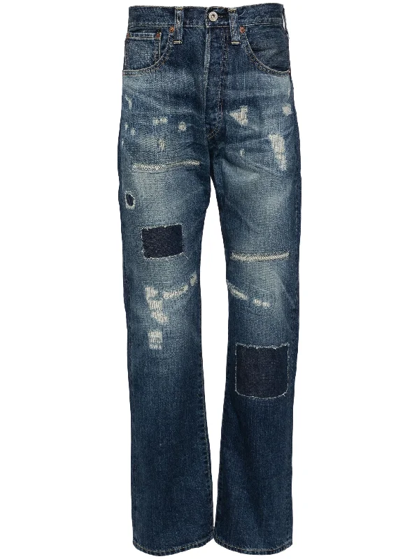 Polished Street Formal Casuals Patchwork Jeans
