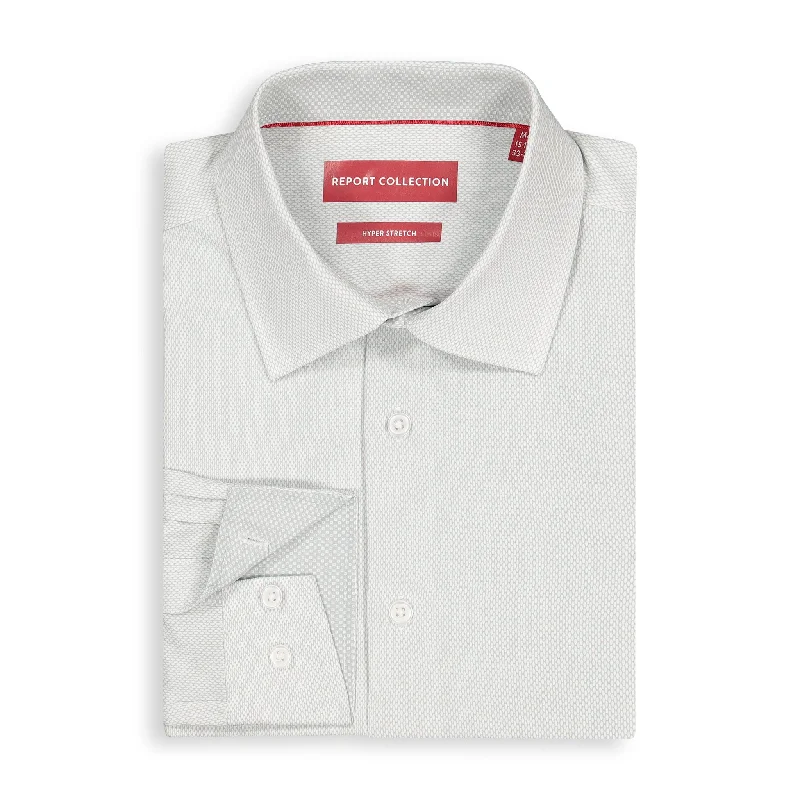 Classic Cool Urban Fashion Gray Geometric Recycled Shirt
