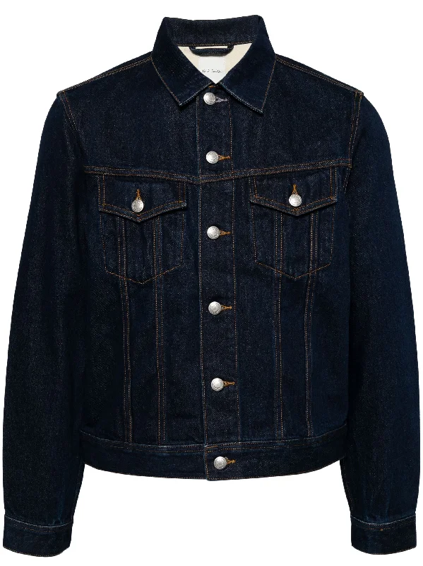 Smart Sophisticated Layered Clothing Rinse Denim Trucker Jacket