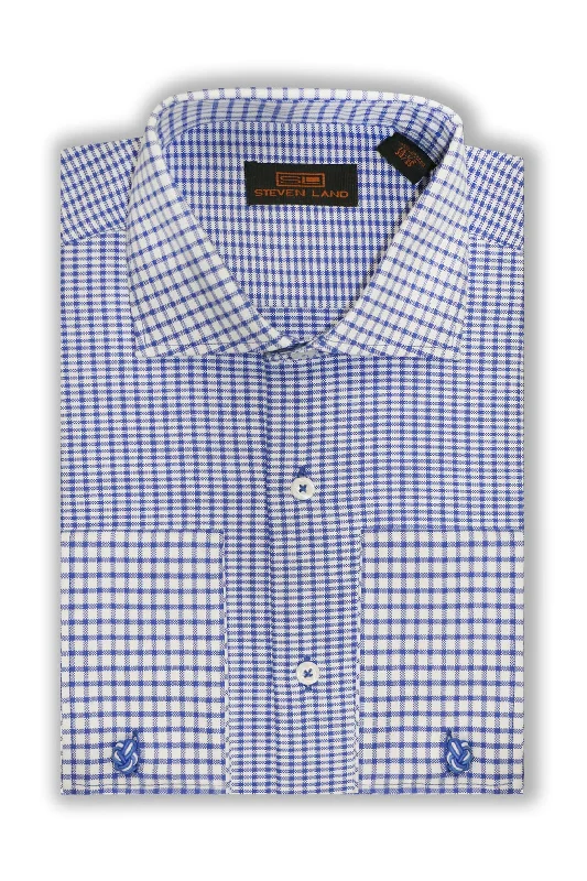 Retro Street Casual Outerwear Steven Land spread Collar Dress Shirt