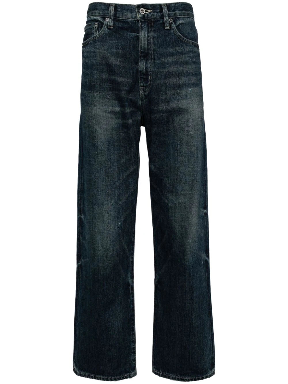 Casual Rugged Smart Suits Straight-Leg Denim Jeans