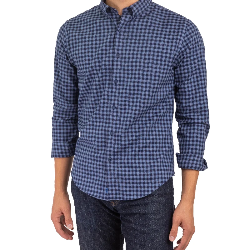 Minimal Polished Everyday Apparel untuck(able) Midnite Gingham