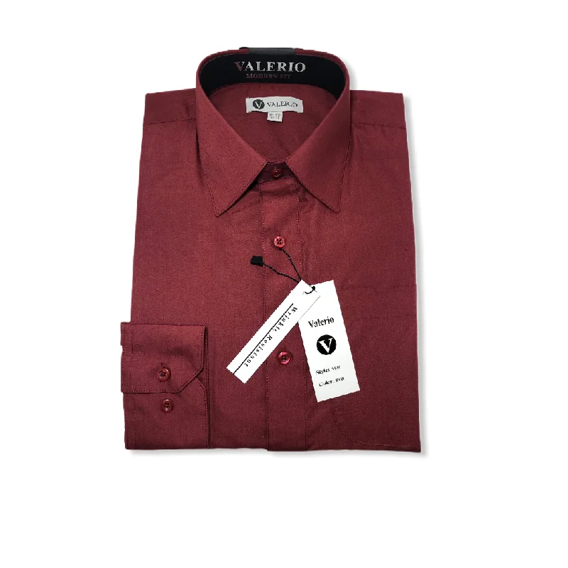 Vintage Contemporary Casual Shoes Valerio Burgundy Dress Shirt (NEW)